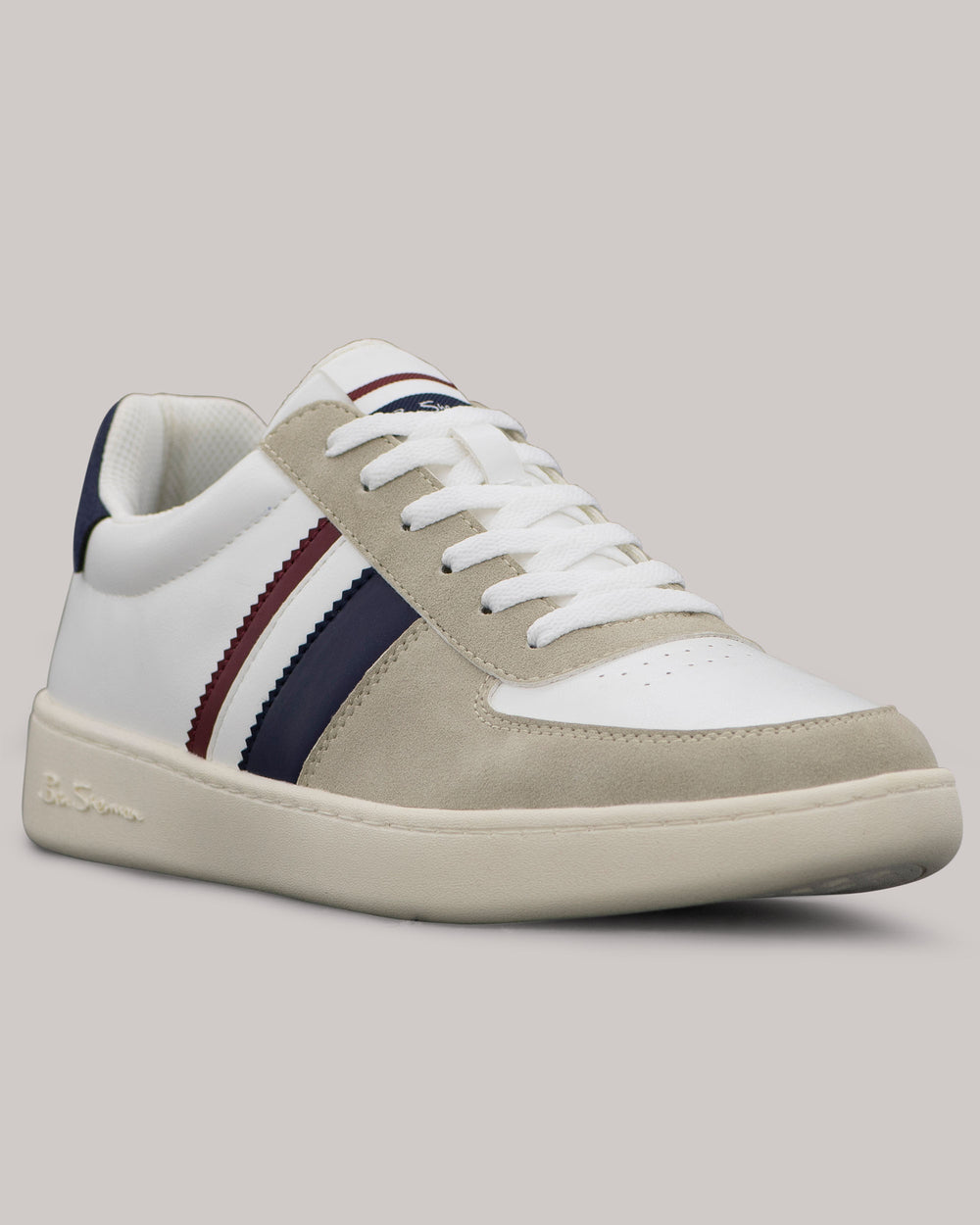 Basket Ben Sherman Hyde Navy Stripe Blanche | OYT-90863360